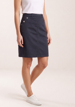 Jupe en jean courte bleu marine Femme