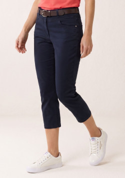 Pantacourt jean femme