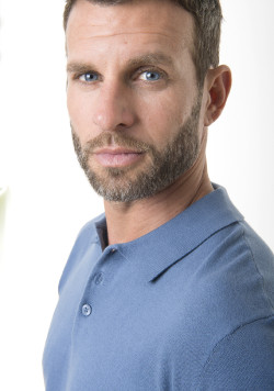 Pull homme col polo bleu - EOM