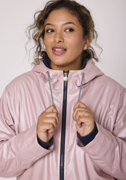 Ciré Femme doublé polaire rose irisé
