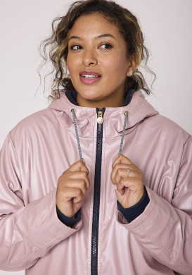 Ciré Femme doublé polaire rose irisé
