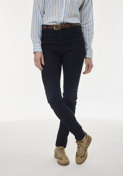 Jean slim femme bleu noir