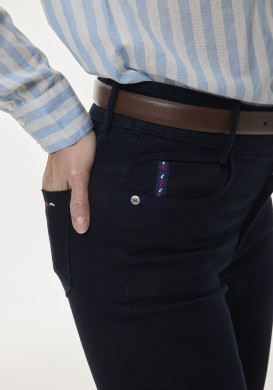 Jean slim femme bleu noir Jean slim femme bleu noir