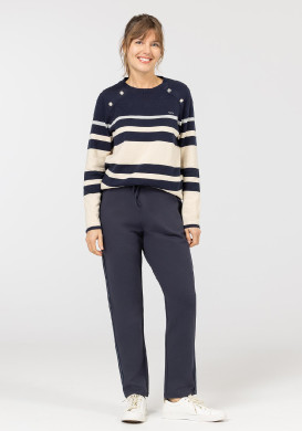 Pantalon 7/8ème bleu marine Femme Pantalon 7/8ème bleu marine Femme