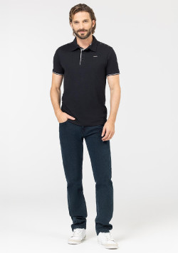 Polo noir Homme