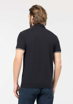 Polo noir Homme