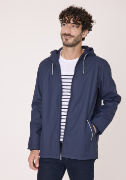 Ciré Homme à capuche bleu marine