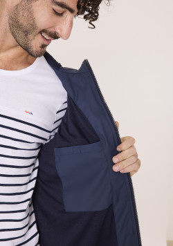 Ciré Homme à capuche bleu marine