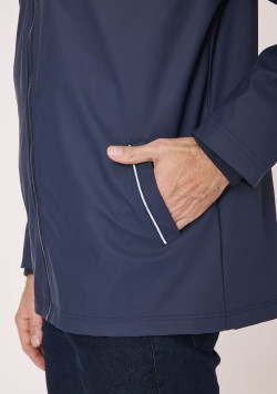 Ciré Homme à capuche bleu marine