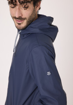 Ciré Homme à capuche bleu marine