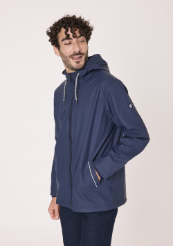 Ciré Homme à capuche bleu marine