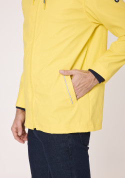 Ciré Homme à capuche jaune