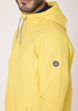 Ciré Homme à capuche jaune