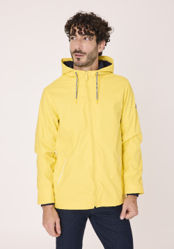 Ciré Homme à capuche jaune