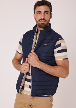 Doudoune sans manches Homme bleu marine