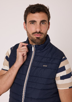 Doudoune sans manches Homme bleu marine