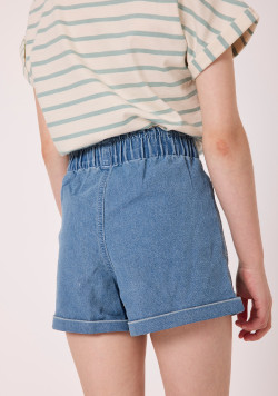 Short Fille jean clair