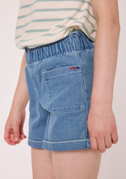 Short Fille jean clair
