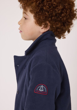 Manteau caban garçon bleu marine