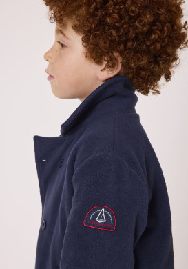 Manteau caban garçon bleu marine