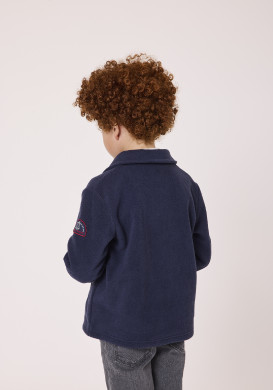 Manteau caban garçon bleu marine