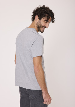 T-shirt manches courtes 100% coton gris clair
