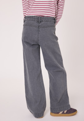 Jean large taille réglable Gris Fille Jean large taille réglable Gris Fille