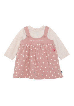 Ensemble Robe et Tee shirt Rose Bébé Fille