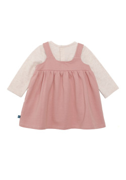 Ensemble Robe et Tee shirt Rose Bébé Fille