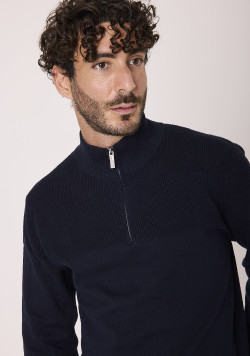 Pull col camionneur homme noir
