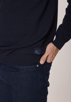 Pull col camionneur homme noir