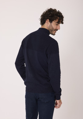 Pull col camionneur homme noir