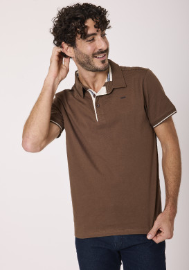 Polo 100% coton homme marron Polo 100% coton homme marron