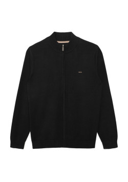 Gilet zippé 100% coton Noir Homme