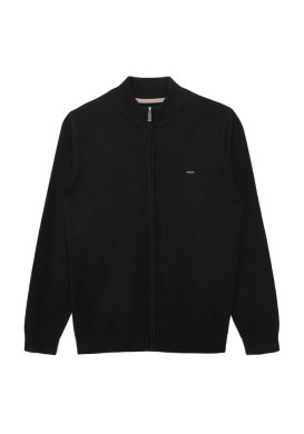 Gilet zippé 100% coton Noir Homme Gilet zippé 100% coton Noir Homme