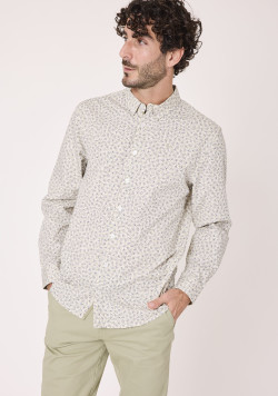 Chemise manches longues 100% coton Homme