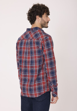 Chemise homme manches longues à carreaux 100% coton Chemise homme manches longues à carreaux 100% coton