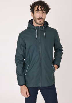 Ciré doublé polaire vert Homme