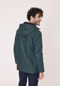 Ciré doublé polaire vert Homme