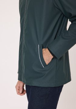 Ciré doublé polaire vert Homme