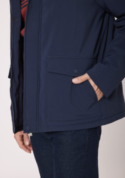 Parka doublée polaire Bleu marine Homme