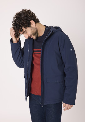 Parka doublée polaire Bleu marine Homme Parka doublée polaire Bleu marine Homme