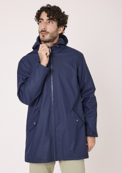 Ciré doublé micropolaire bleu marine Homme