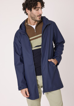Ciré doublé micropolaire bleu marine Homme