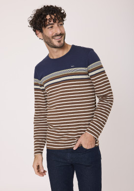 Marinière manches longues 100% coton Bleu marine Homme Marinière manches longues 100% coton Bleu marine Homme
