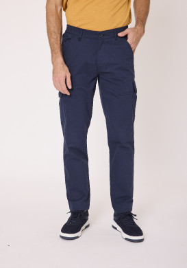 Pantalon cargo Bleu marine Homme Pantalon cargo Bleu marine Homme
