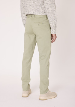 Pantalon Homme coupe chino vert clair