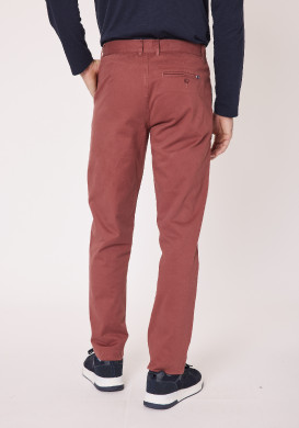 Pantalon Homme coupe chino rouille Pantalon Homme coupe chino rouille