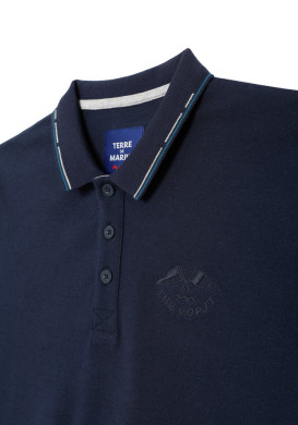 Polo bleu marine 100% coton Homme Polo bleu marine 100% coton Homme