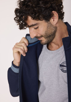 Veste manches longues Bleu marine Homme